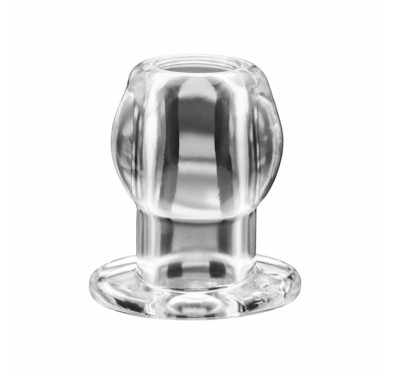 Korek analny tunel - Perfect Fit Tunnel Plug Medium Clear Przezroczysty Średni